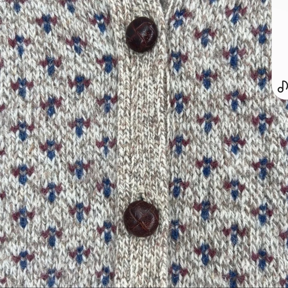 Woolrich Vintage Wool Blend Knitted Button Up Cardigan Sweater Made In USA Small - Picture 5 of 8
